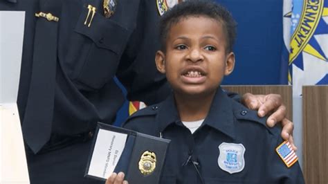 Boy with terminal brain cancer embarks on journey of becoming honorary police officer at multiple agencies